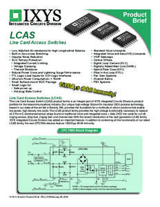 Product Brief INTEGRATED CIRCUITS DIVISION  LCAS