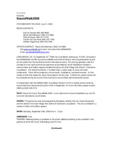 Microsoft Word - SoundWalk_PressRelease_revised_IV_2008.doc