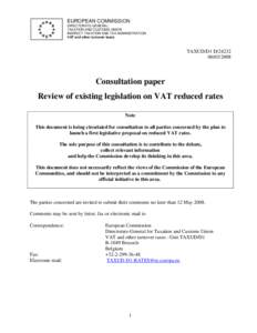 VAT rates_Public consultation_document_EN.DOC