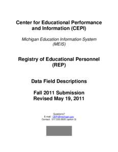 Center for Educational Performance and Information (CEPI)