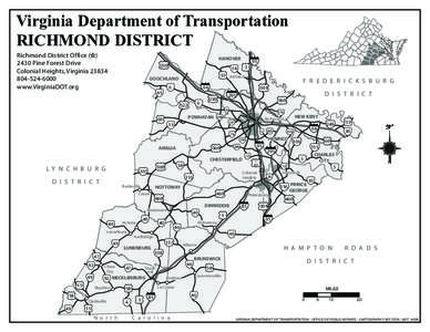 Virginia Department of Transportation RICHMOND DISTRICT Richmond District Office[removed]Pine Forest Drive Colonial Heights, Virginia[removed]6000