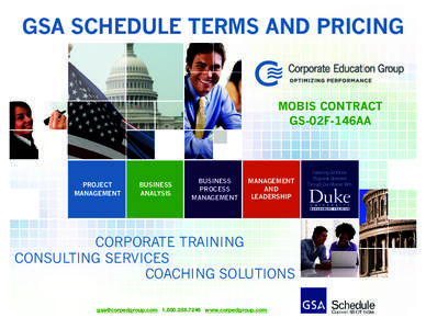 GSA SCHEDULE TERMS AND PRICING  MOBIS CONTRACT GS-02F-146AA  PROJECT