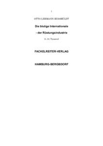 1  OTTO LEHMANN-RUSSBÜLDT Die blutige Internationale - der Rüstungsindustrie