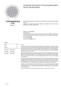 Intracapsular hip fractures in the young adult patient: Early vs. late intervention rch ea