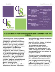 Issue 9 Ι January[removed]The QSN Contents Page 1 QuickSmart in