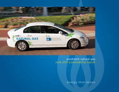 piedmont natural gas June 2011 sustainability report energy that shows  sustainability
