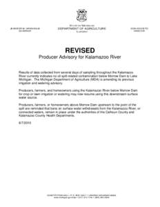 Microsoft Word - 10EM-revised producer advisory for Kzoo river.doc