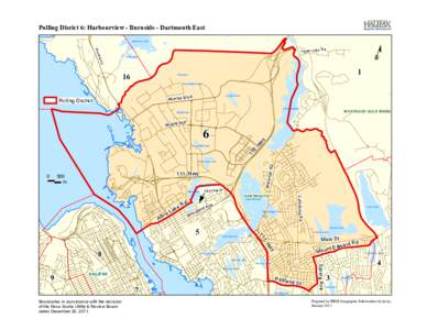 Polling Disrict 6: Harbourview - Burnside - Dartmouth East  º Anderson Lake