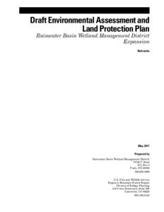 Draft Environmental Assessment and Land Protection Plan - Rainwater Basin Wetland Management District Expansion, Contents
