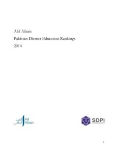 Alif Ailaan Pakistan District Education Rankings[removed]