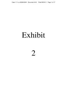 Exhibit 2: Sherley v. Sebelius : U.S. v. H&R Block, Inc., et al.