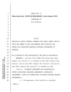 HOUSE BILL[removed]52ND LEGISLATURE - STATE OF NEW MEXICO - FIRST SESSION, 2015