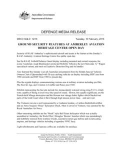   	
   DEFENCE MEDIA RELEASE MECC SQLD 12/15