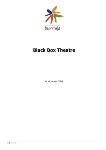 Black Box Theatre  As at January[removed]|Page