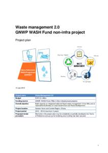 Waste management 2.0 GNWP WASH Fund non-infra project Project plan 14 July 2015