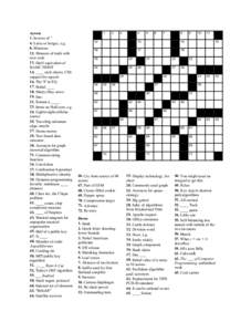 Across 1. Inverse of ^ 4. Larry or Sergey, e.g. 8. Bluenose 12. Moment of truth with new code