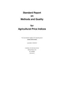 Microsoft Word - Standard Report on Methods and Quality for Agricultural Price Indices.doc