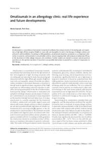 Immune system / Type 1 hypersensitivity / Monoclonal antibodies / Omalizumab / Immunology / Immunoglobulin E / Asthma / Urticaria / Peanut allergy / Medicine / Health / Biology