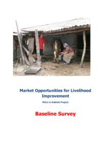 Market Opportunities for Livelihood Improvement MOLI in Kakheti Project Baseline Survey