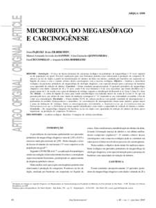 ARTIGO ORIGINAL / ORIGINAL ARTICLE  ARQGA[removed]