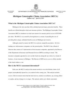 Michigan Catastrophic Claims Association (MCCA)