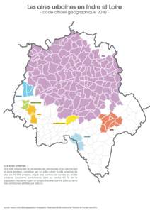 Les aires urbaines en Indre et Loire - code officiel géographiqueTOURS  BOURGUEIL