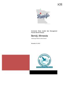 Stormwater Water Quality Best Management Practice Retrofit Analysis Bemidji, Minnesota Mississippi Headwaters Board