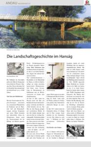 ANDAU MOSONTARCSA  Die Brücke von Andau heute Die Landschaftsgeschichte im Hanság