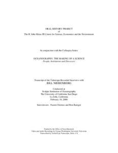 Science and technology in the United States / Isidor Isaac Rabi / Science / Physics / Scripps Institution of Oceanography / William Nierenberg / 9