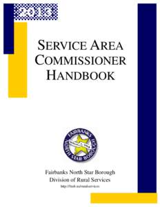 2013  SERVICE AREA COMMISSIONER HANDBOOK