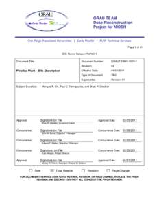 ORAU TEAM Dose Reconstruction Project for NIOSH Oak Ridge Associated Universities I Dade Moeller I MJW Technical Services Page 1 of 41