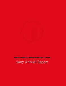 North Carolina Biotechnology Center[removed]Annual Report