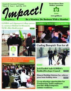 Canada’s #1 Association Newspaper Volume 20 Issue 2 April-May 2014 ! t c