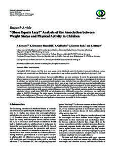 Figure 1: Total active time (min/day) of weight classes during weekdays and weekends