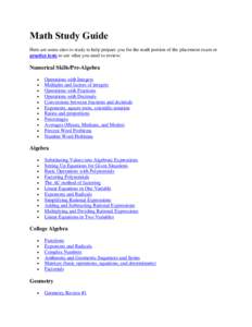 Polynomial / Generalized trigonometry / Pre-algebra / Fraction / Algebra / Pi / Number / Complex number / Trigonometric functions / Mathematics / Trigonometry / Elementary arithmetic