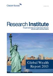 October[removed]Research Institute Thought leadership from Credit Suisse Research and the world’s foremost experts