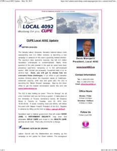 CUPE Local 4092 Update - May 28, of 4 https://us2.admin.mailchimp.com/campaigns/preview-content-html?id=...
