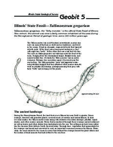 Geobit 5 Illinois State Fossil Tully.indd