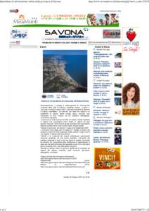 Quotidiano di informazione online della provincia di Savona  1 di 2 http://www.savonanews.it/it/internal.php?news_code=22553