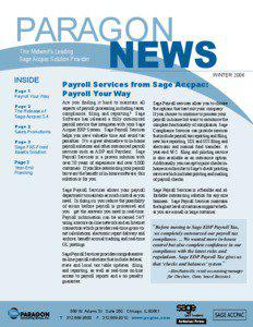 PARAGON The Midwest’s Leading Sage Accpac Solution Provider