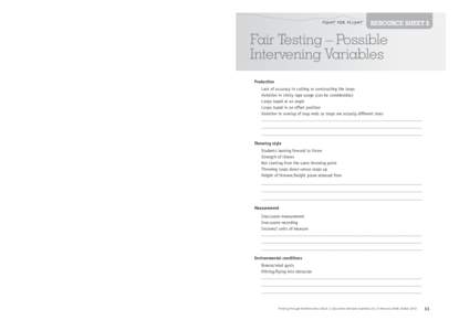 Resource Sheet 1  Fight for Flight Building Loopy Aeroplanes