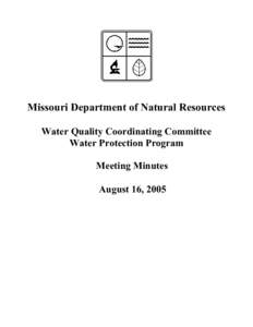 WATER QUALITY COORDINATING COMMITTEE