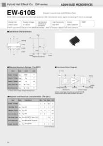 Hybrid Hall Effect ICs EW-series  EW-610B Shipped in packet-tape reel(3000pcs/Reel)