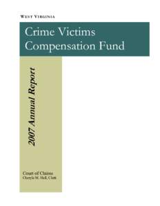 Crime Victims Compensation Fund 2007 Annual Report