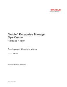 Enterprise Manager  Oracle ® Enterprise Manager Ops Center Release 11gR1