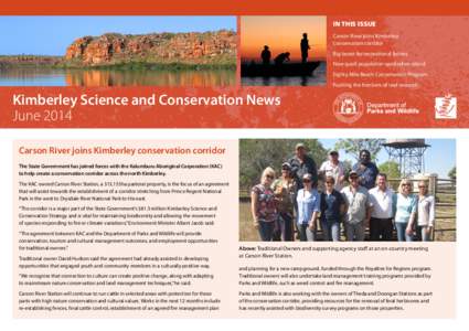 Kimberley Science and Conservation News June 2014