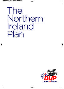 DUP NI Plan v 7:Layout:23 Page 1  The Northern Ireland Plan