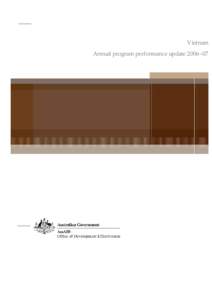 Vietnam Annual program performance update 2006–07 Contents  Preface