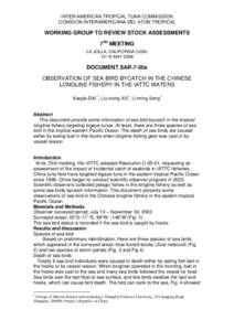 Longline fishing / Sport fish / Bycatch / Incidental catch / Seabird / Bigeye tuna / Tuna / Bird / International Seafood Sustainability Foundation / Fish / Scombridae / Fishing industry