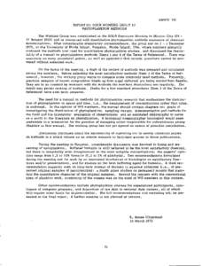 ANNEX VII REPORTON SCOR WORKINGGROUP 33 PHYTOPLANKTON METHODS The Working Group was established at the SCOR Executive Meeting in Mexico City[removed]January[removed]and is concerned with quantitative phytoplankton methods e